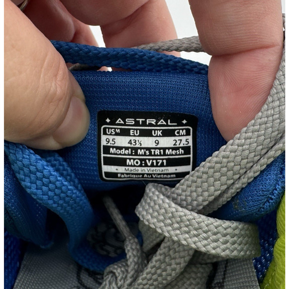 Astral TR1 Mesh Storm Navy Men's 9.5 Shoe Water Hiking FTRTMHM-631 Trail - Picture 3 of 10